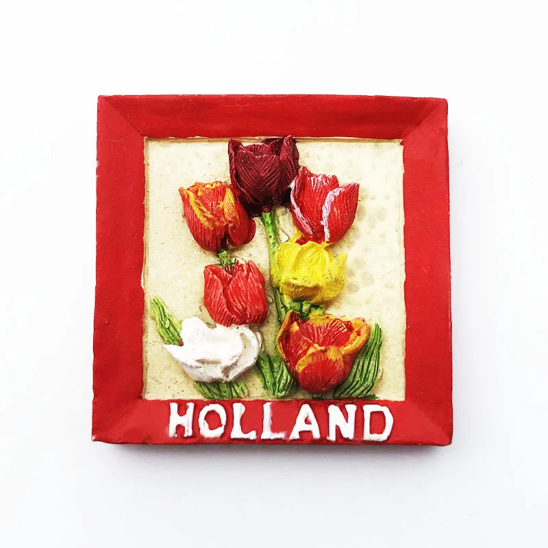 Нидерланды Амстердам туристический сувенир магнитная наклейка на холодильник