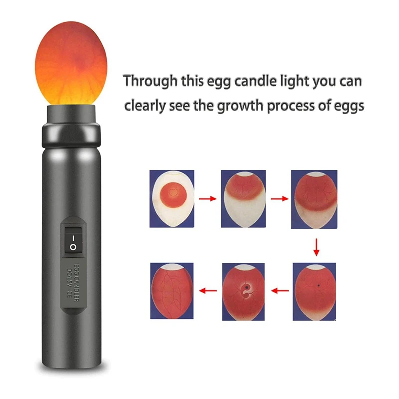 1 комплект свеча для яиц фонарик курицы свечение инкубатор монитор света вилка