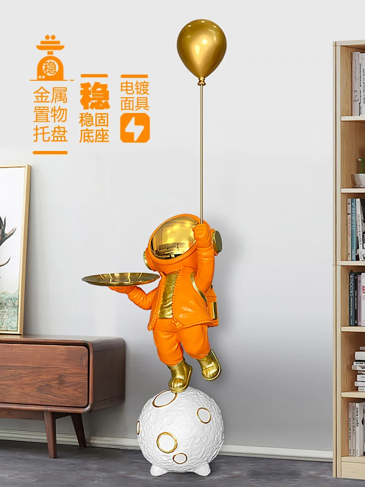 

Spaceman Astronaut Living Room Decoration Large Floor Ornaments TV Cabinet Decorations Light Luxury Housewarming Gift