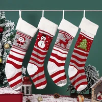 christmas decorations knitted woolen ornaments gift bag christmas socks pendant large gift bag christmas decorations for home