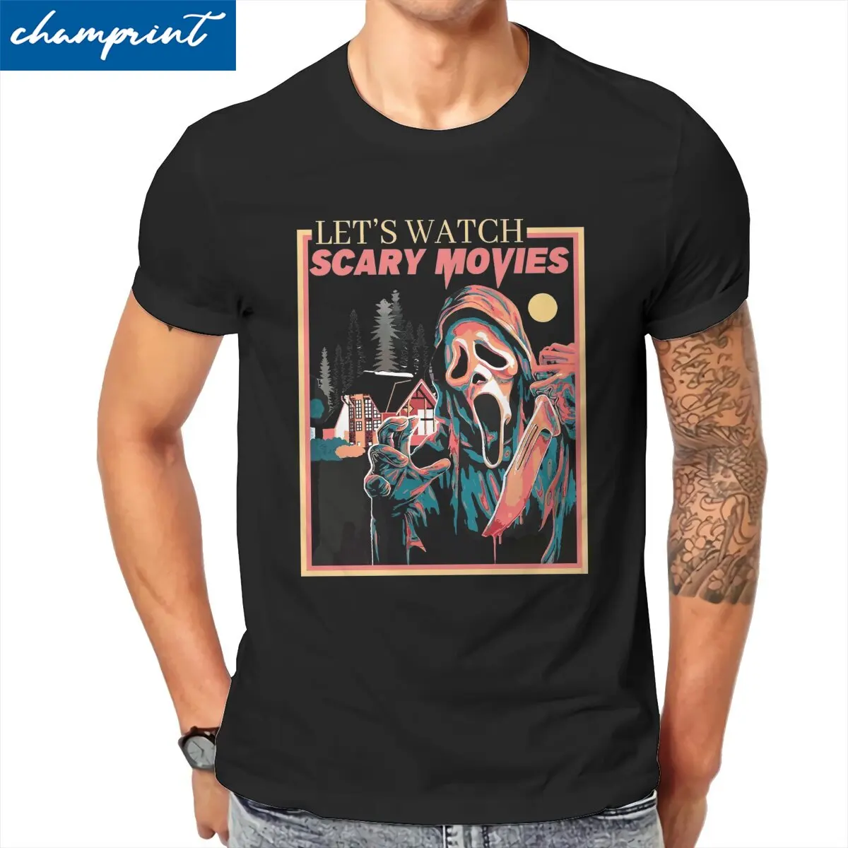 

Футболка мужская с круглым вырезом, 100% хлопок, 4XL 5XL
