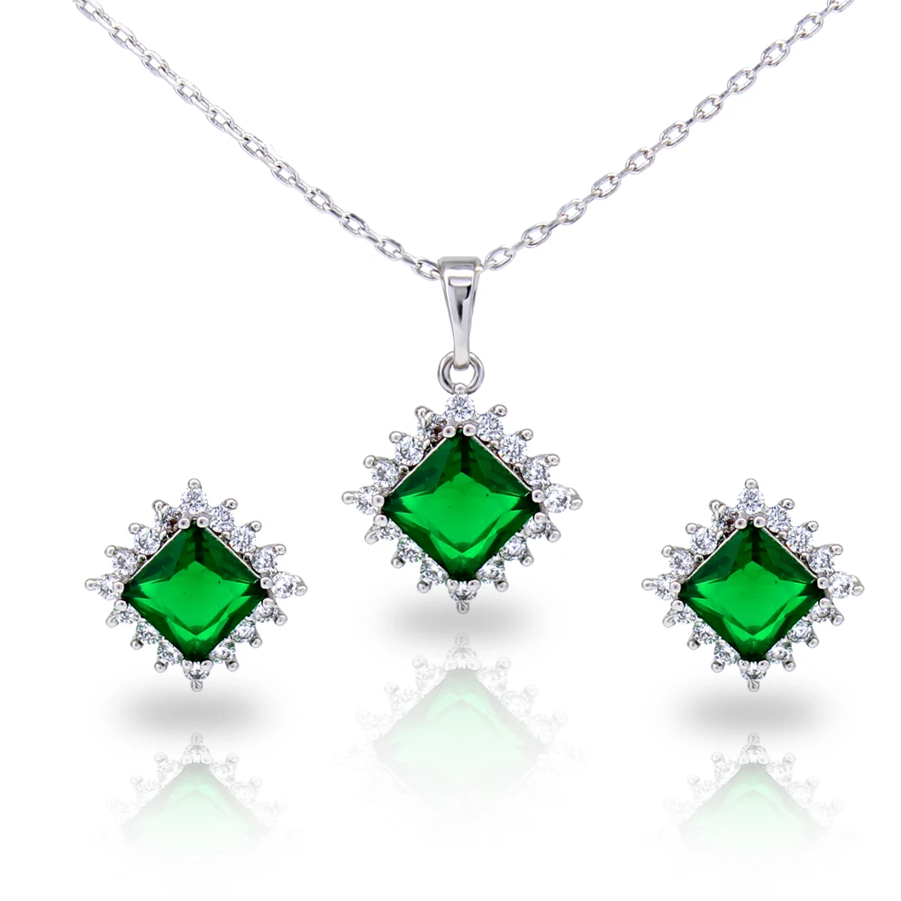 

New Korean Beauty Crystal Rhinestone Pendant Necklace Stud Earrings Set For Women Fashion Daily Party Jewelry Accessories Gifts