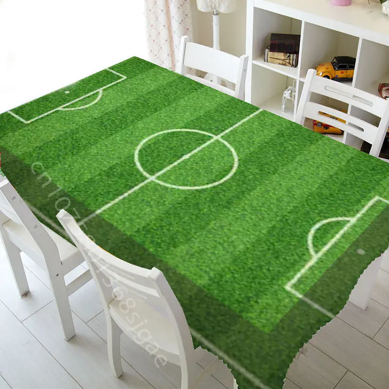 

Football Field Table Cloth Rectangular Kitchen Decor Party Decoration Dining Tables Cafe Home Desk Wedding Tablecloth Picnic Mat