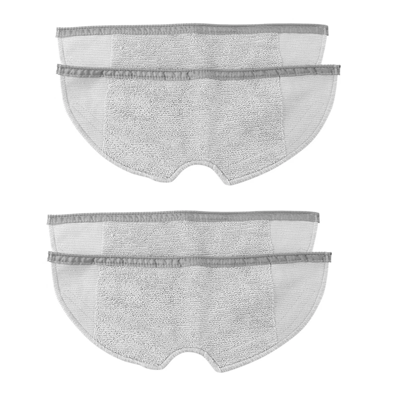

HOT！-4Pcs Roborock S50 S51 Parts Mop Cloths For Xiaomi Vacuum Cleaner Generation 2 Dry Wet Mopping Cleaning
