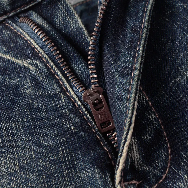 Fashion Designer Men Jeans High Quality Retro Wash Slim Fit Ripped Jeans Men Straight Vintage Trousers Casual Denim Pants Hombre