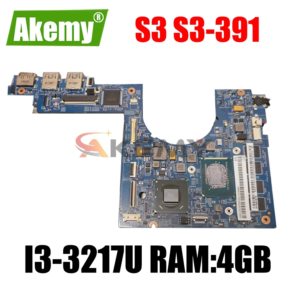 

HM2-CR UMA 48.4TH03.021 12201-2 For Aspire S3 S3-391 MS2346 S3-371 motherboard NBM1011003 NBM1011009 W/CPU I3-3217U RAM:4GB