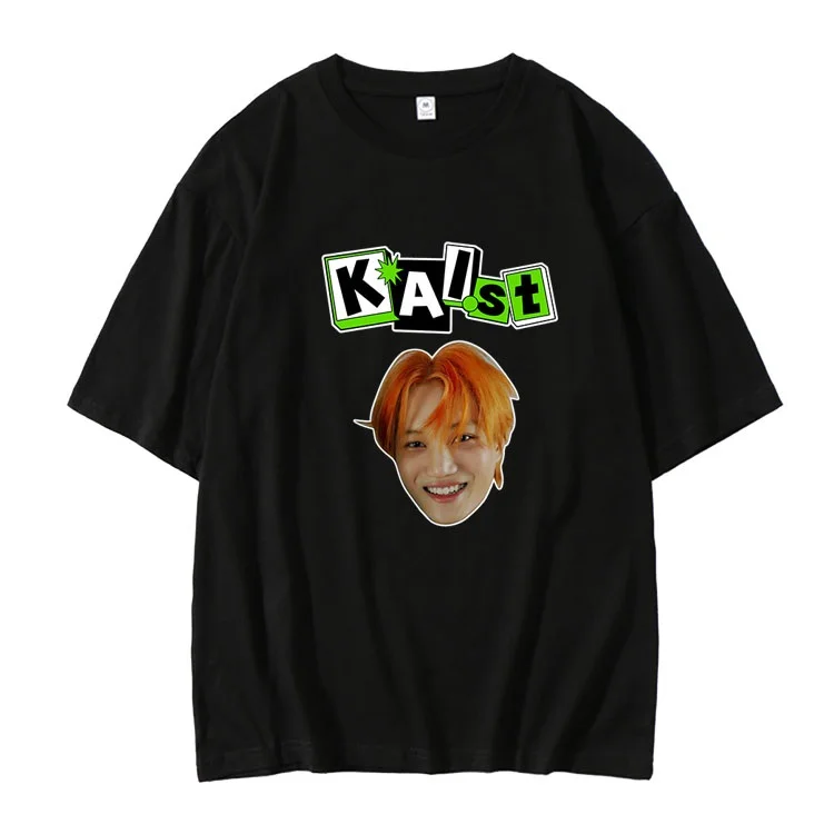 

Kpop exo kaist, футболка с принтом те же фото, вырезом и рукавами, летняя модная футболка унисекс