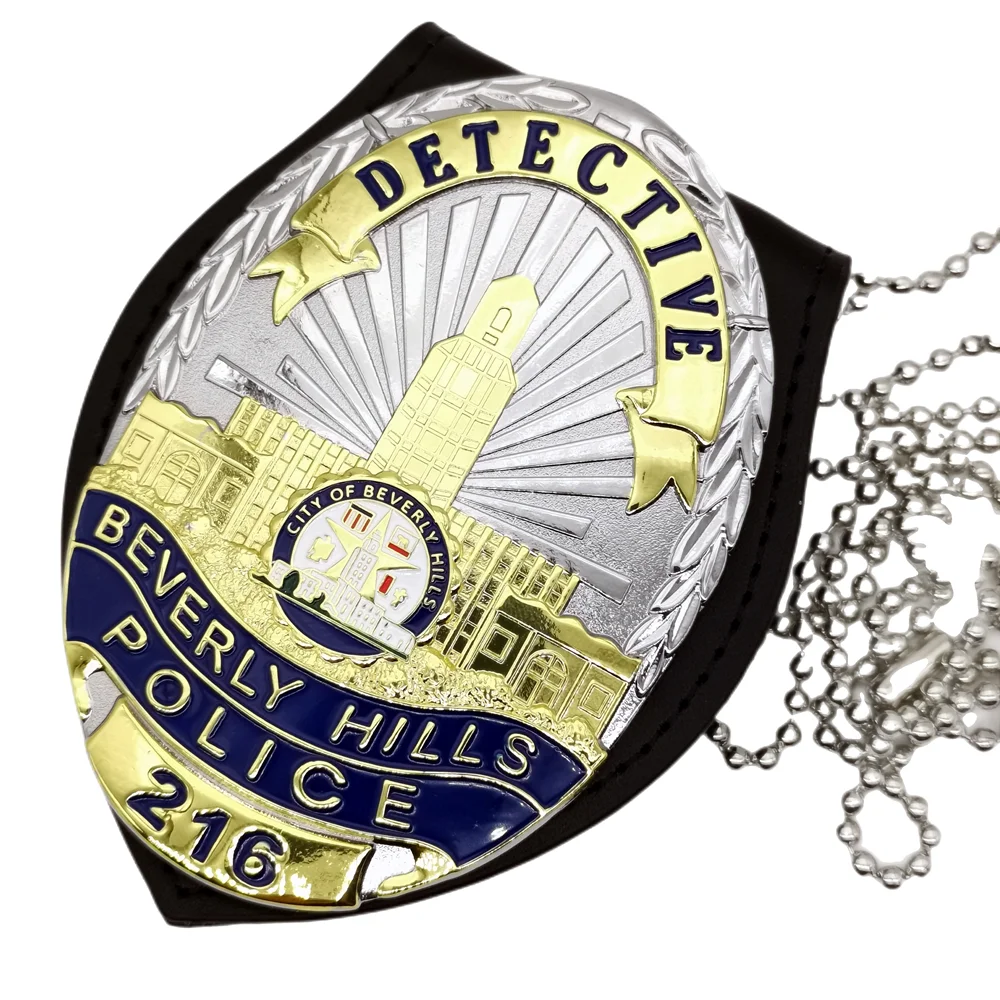 

U.S. Bay/Beverly Hills/BeverlyHills Detective/ Badge No. 216 Cosplay film and television props 1:1