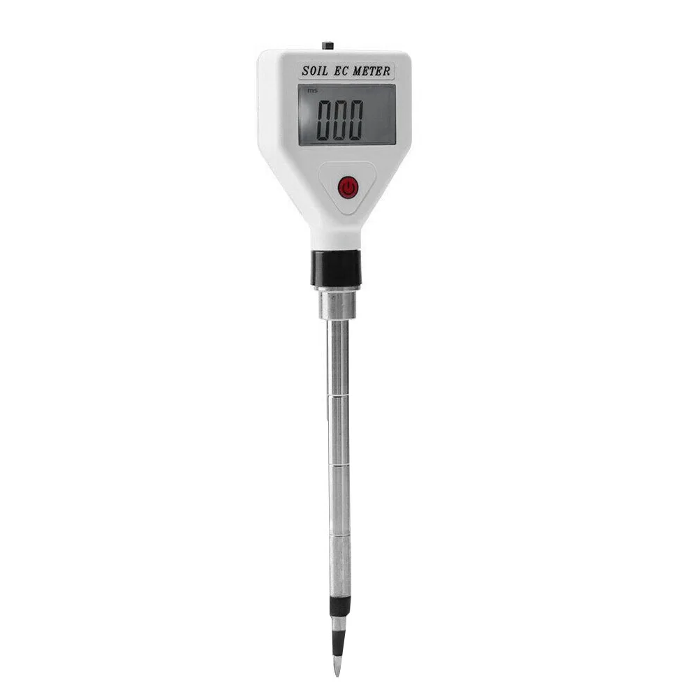 

Soil EC Meter High Precision Metal Probe ATC Conductivity Tester Detector for Flowers Farmland Garden