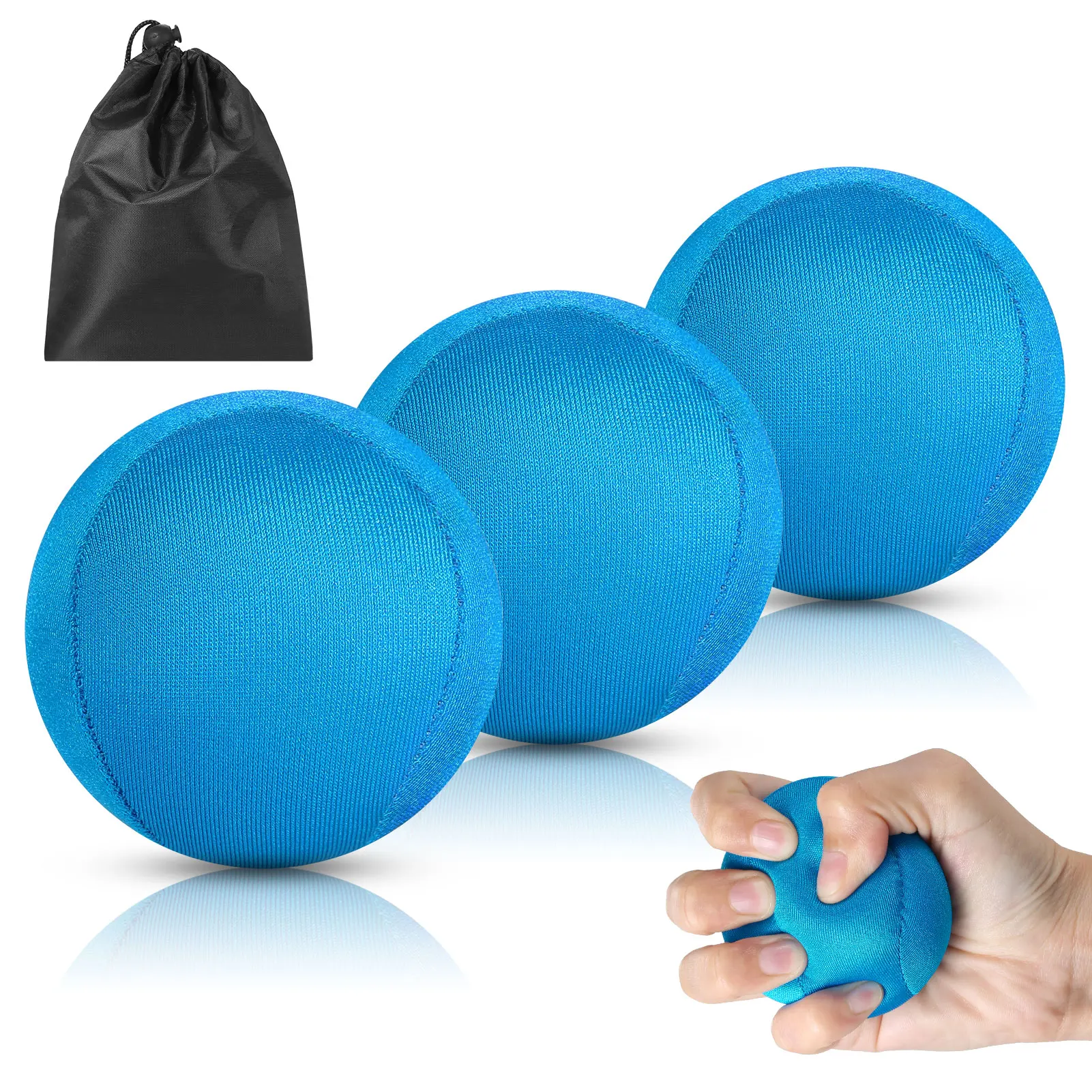 

3pcs Hand Trainer Balls Finger Trainer Ball for Stress Relief Strength Training