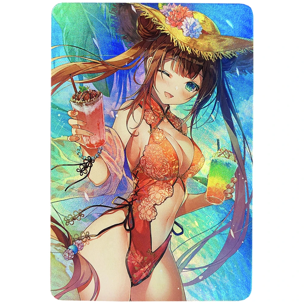 9 шт./набор флэш-картинок с аниме-девушками ACG сексуальной кавай студенческой формы купальных костюмов коллекция карт редкого белья девушек игры.