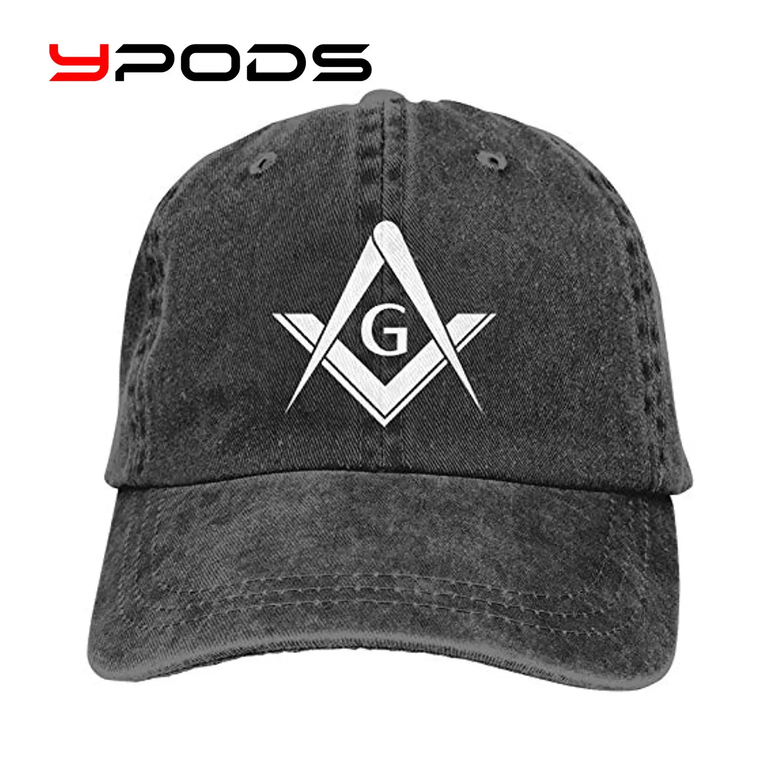 

Denim Cap Freemason Logo Square and Compass 1 Baseball Dad Cap Classic Adjustable Casual Sports for Men Women Hats