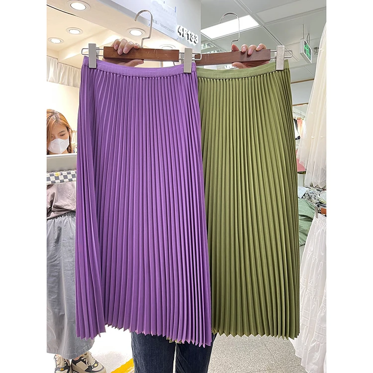 

Весна 2022, Новая женская юбка Korobov, винтажная элегантная юбка популярных цветов в стиле пэчворк, Милая юбка-трапеция в Корейском стиле