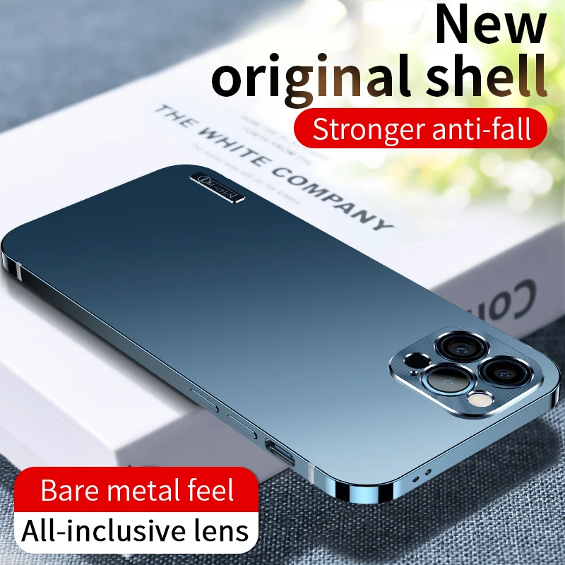 Металлический алюминиевый чехол для телефона из нержавеющей стали iPhone 13 12 Pro Max