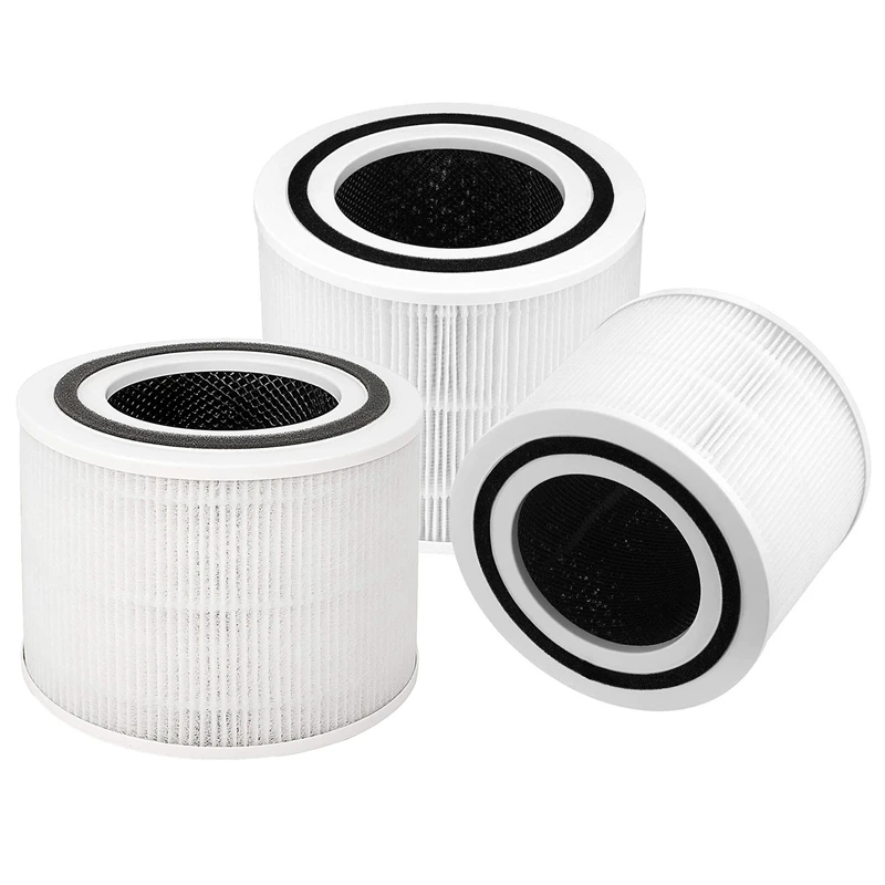

3 Pack H13 Grade True HEPA Replacement Filter For LEVOIT Core P350 Air Purifier, Replacement Core P350-RF