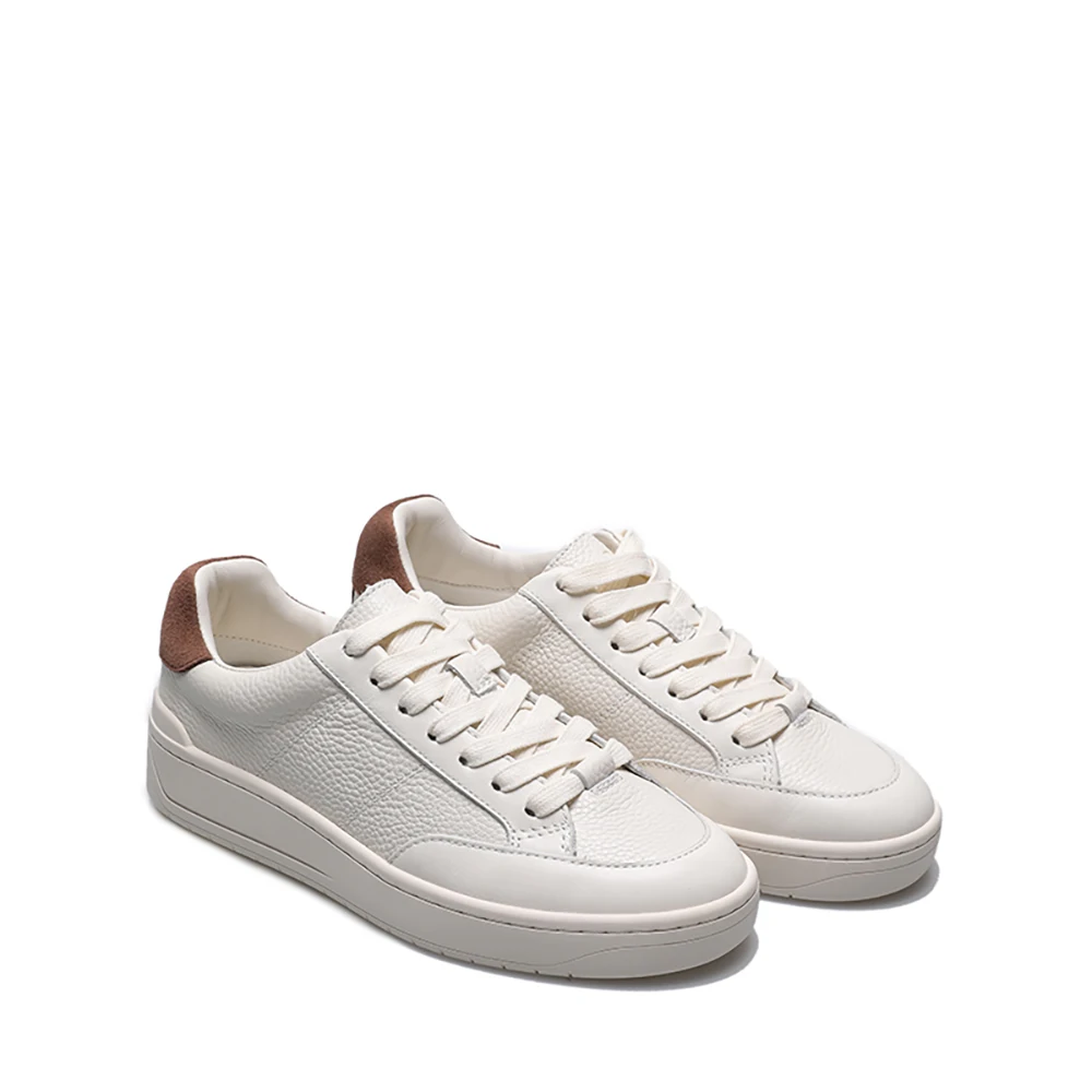 MOOQDAAX Women 2022 Spring Summer Fashion Genuine Leather Splice Sneakers Female Casual Simple Wild Flats Shoes Ladies