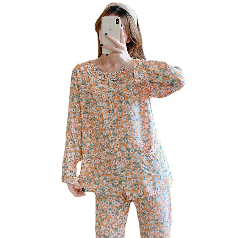 Ladies' Home Clothes Pajamas Sweet Air Conditioning Suit Nightdress Set  Loungewear Women