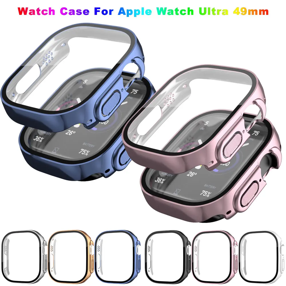 

Чехол для Apple Watch Ultra 49 мм, защитная пленка для экрана из поликарбоната с защитой от царапин, Ультратонкий бампер для Iwatch 8 Pro/Ultra