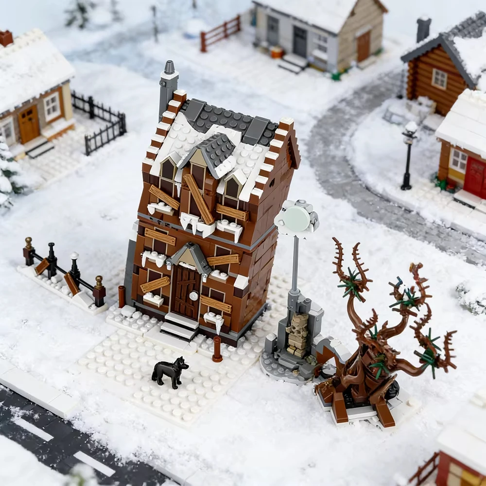 Фото Конструктор MOC: Модель «Кричащая хижина» из фильма «Волшебник страны Оз», игрушка для самостоятельной сборки, подарок на день рождения и Рождество №4