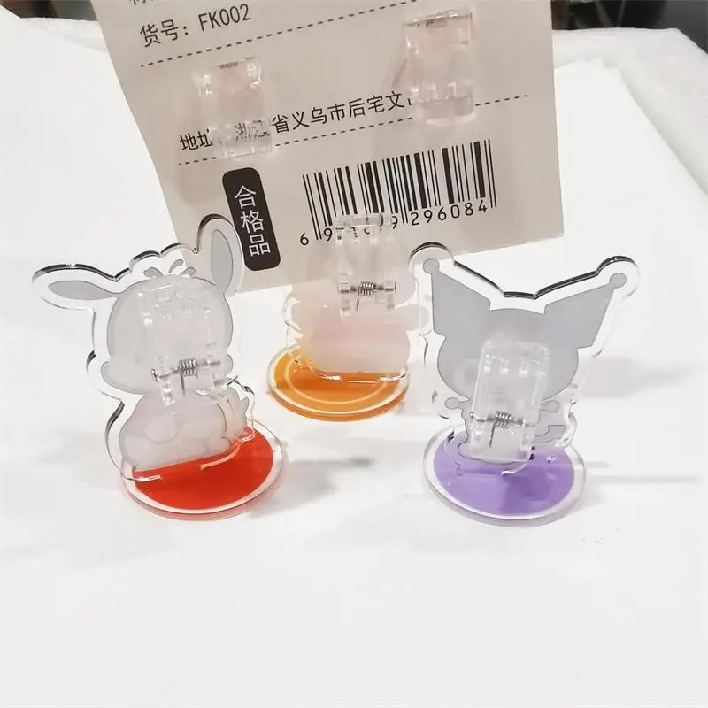 Kawaii Sanriod аниме серия Kuromi Pachacco Милая мультяшная стойка фото зажим для студентов