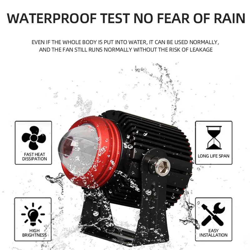 1/2 шт. светодиодные фары для мотоцикла