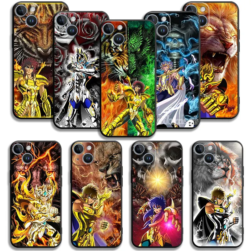 

Case For Apple iPhone 7 Plus 6S 5 6 SE2022 SE2020 SE Tiger Lion Saint Seiya