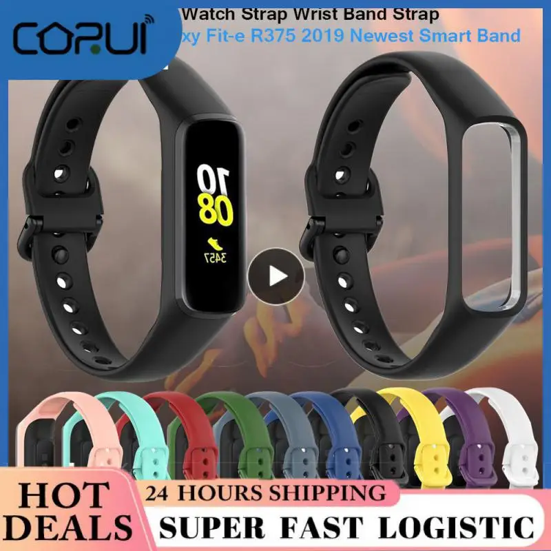 

Soft Silicone Strap Replacement Colorful Wristband Fitness Tracke Wristband Accessories For Samsung Galaxy Fit-e R375