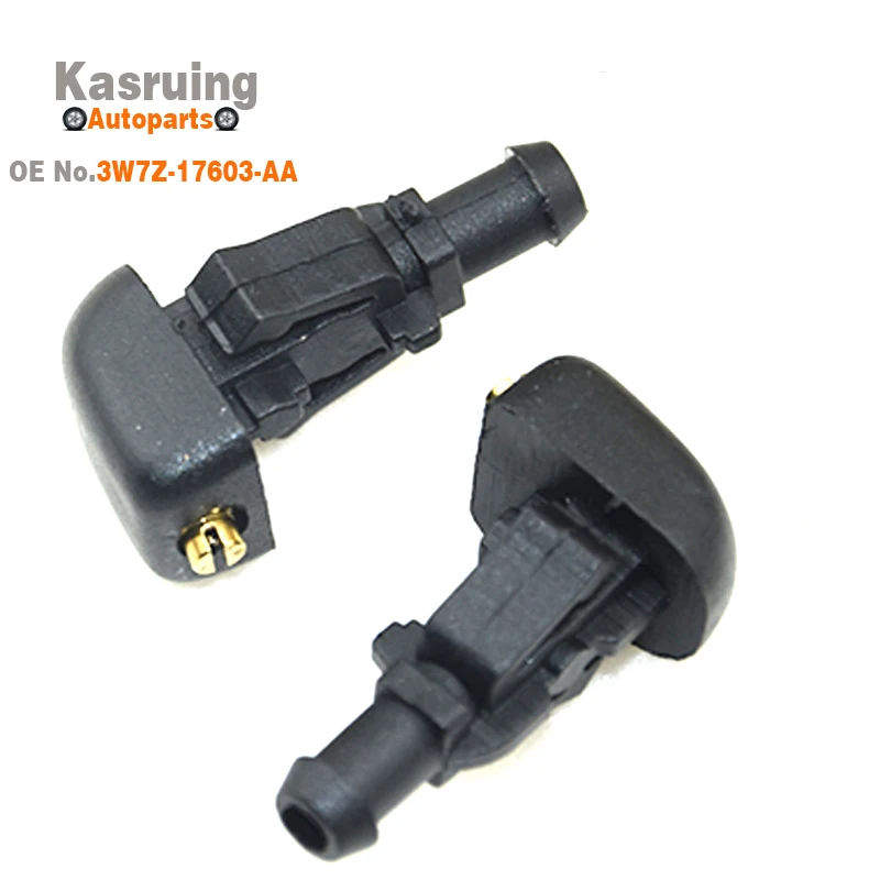 2PCS Windshield Washer Nozzle Jet Front Left Right 3W7Z-17603-AA 3W7Z17603AA 4F9Z17603AA For Ford F150 2004-2014 Accessories