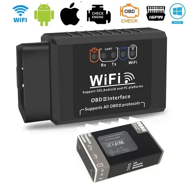 Obd2 Wifi Elm327 V1.5 Сканер Для Iphone/android Автоматический Obdii Диагностический Инструмент