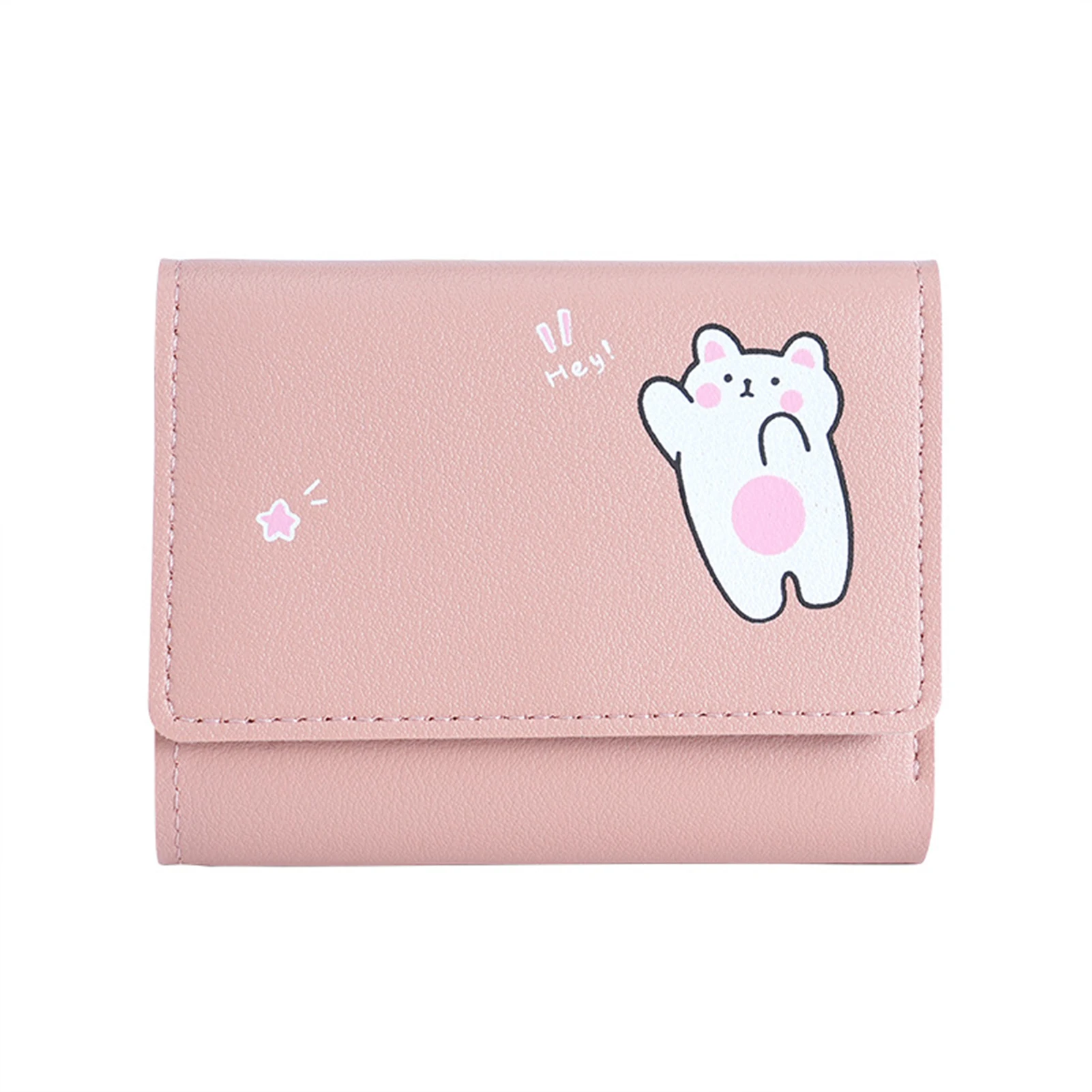 

Small Womens Wallet Trifold Card Holder Large Capacity Sweet Purse with Cute Print for Driver's License Money Storage