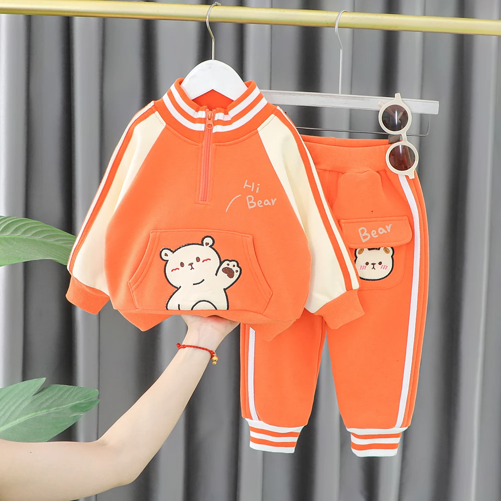 Комплект одежды для мальчиков детская плотная одежда Зимний новый модный стиль