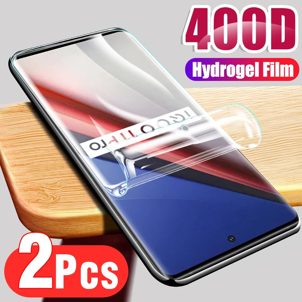 

2PCS Full Coverage Hydrogel Film For vivo iQOO 11 Pro IQOO11 11Pro Protective Film iQOO11Pro 5G 6.578inches Screen Protector HD