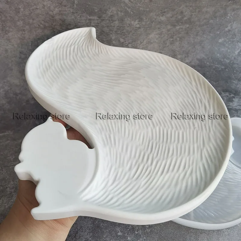 Милая белка бетонный поддон силиконовая форма для цемента лоток хранения