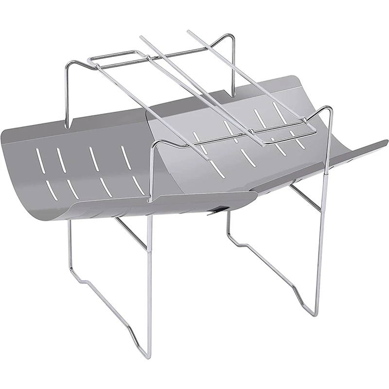 

Camping Grill Folding Camp Stove,Wood Burning Camp Stoves,Outdoor Wood Stove Burner Portable Camping Grill with Bag