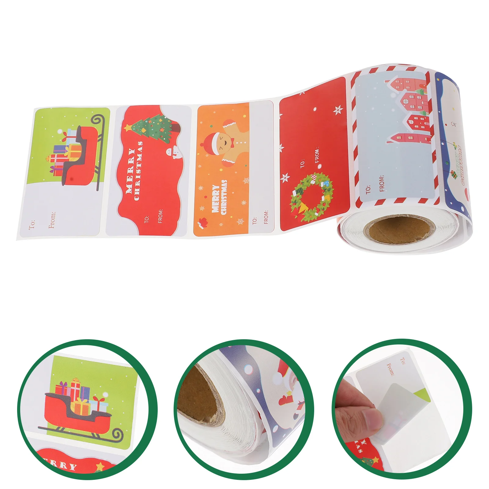 

Stickers Christmas Sealing Envelopeseal Gifts Sticker Tags Gift Self Adhesive Labelholidayenvelopes