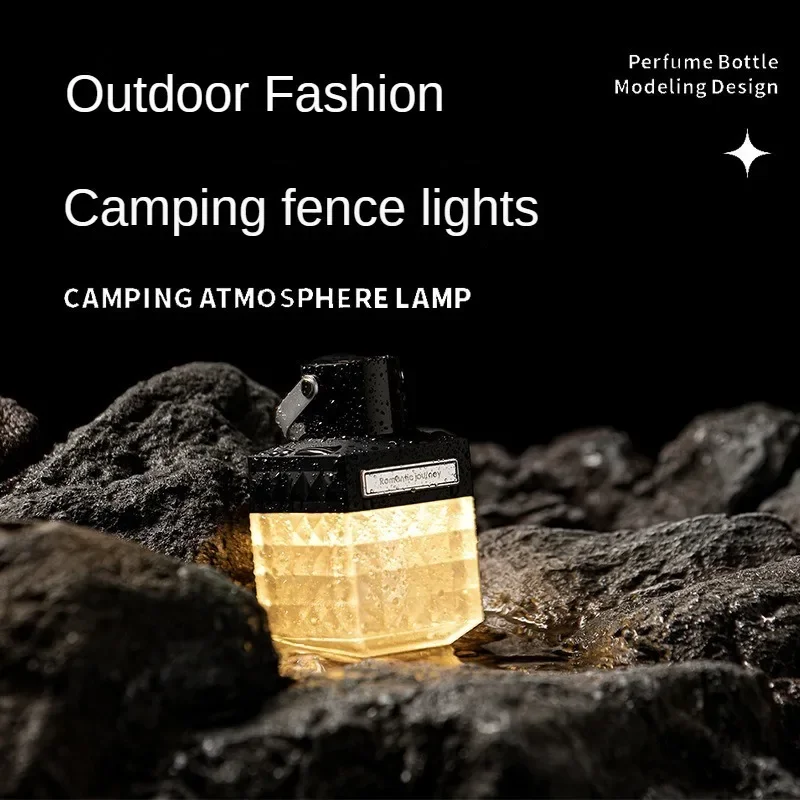 

2023 New Outdoor Camping Light Ultra Long Range Waterproof Camping Atmosphere Lights USB Power Bank Tent Scent-Bottle Night Lamp