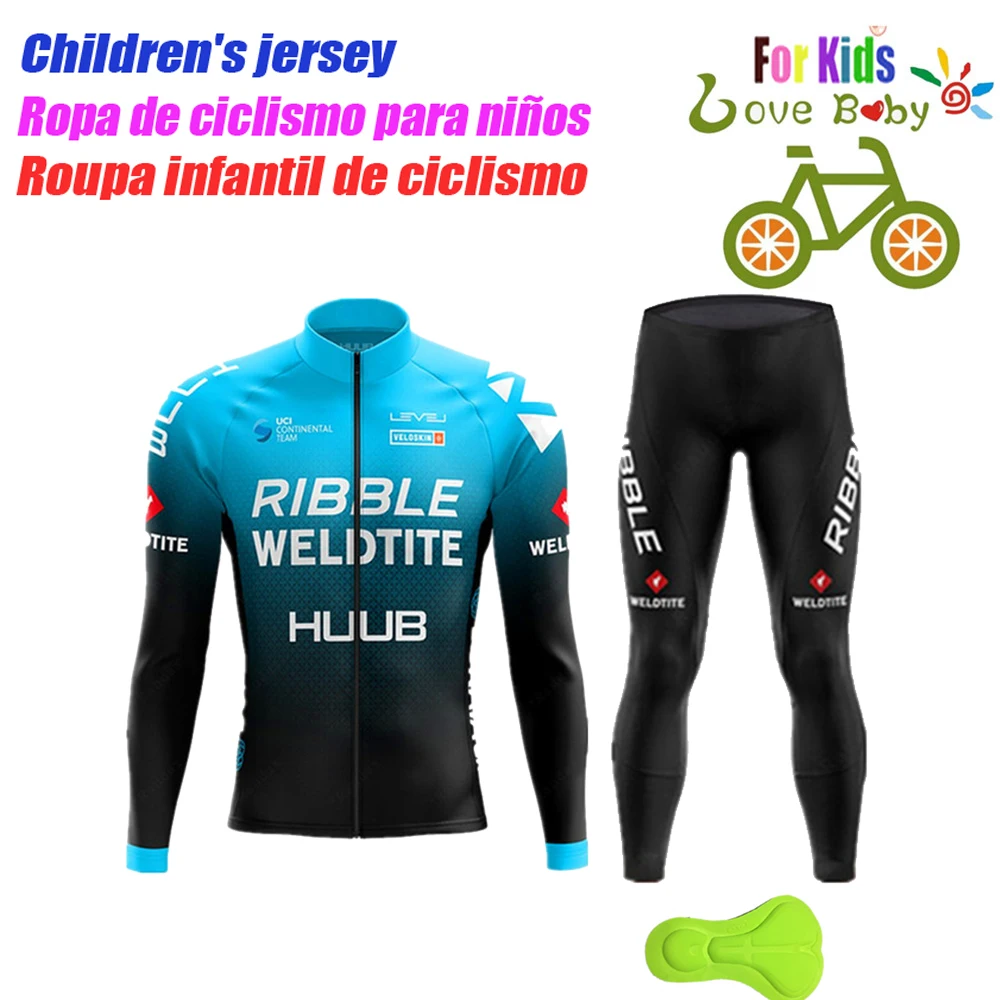  2022 High Quality Autumn Children's Cycling Clothing Kids Jerseys Set Biking Long Sleeves Kids MTB Cycling Wear Trousers Jacket