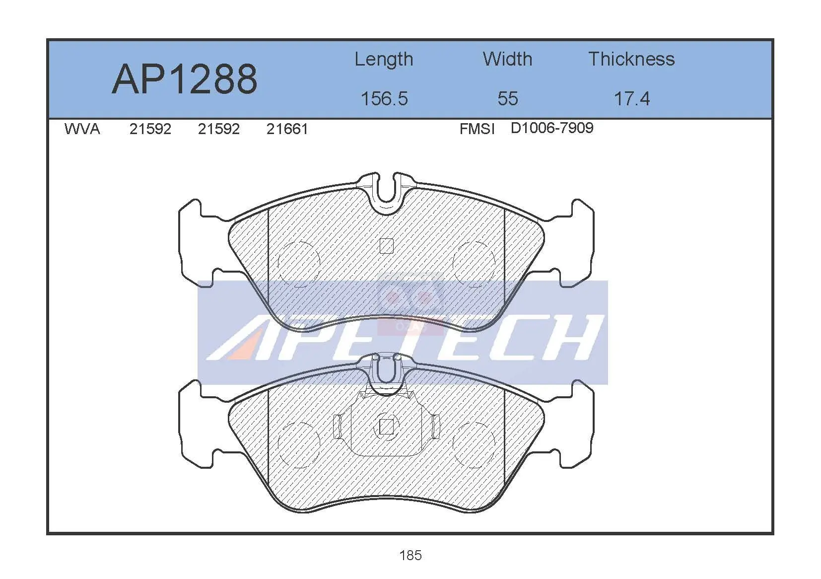 

Store code: AP1288 for brake pad rear 06 LT35-SPRINTER