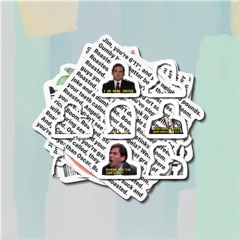 Цитаты Майкла Скотта из офиса 5 шт. наклейки для гостиной бампера аниме милый