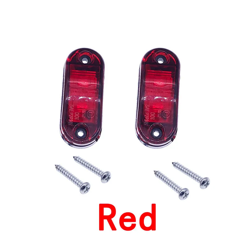 

2 шт. 10-30 В светодиодные боковые габаритные фонари, автомобильные внешние фонари, предупреждающие задние фонари, автоприцеп, грузовик, грузовик, габаритные фонари, 5 цветов