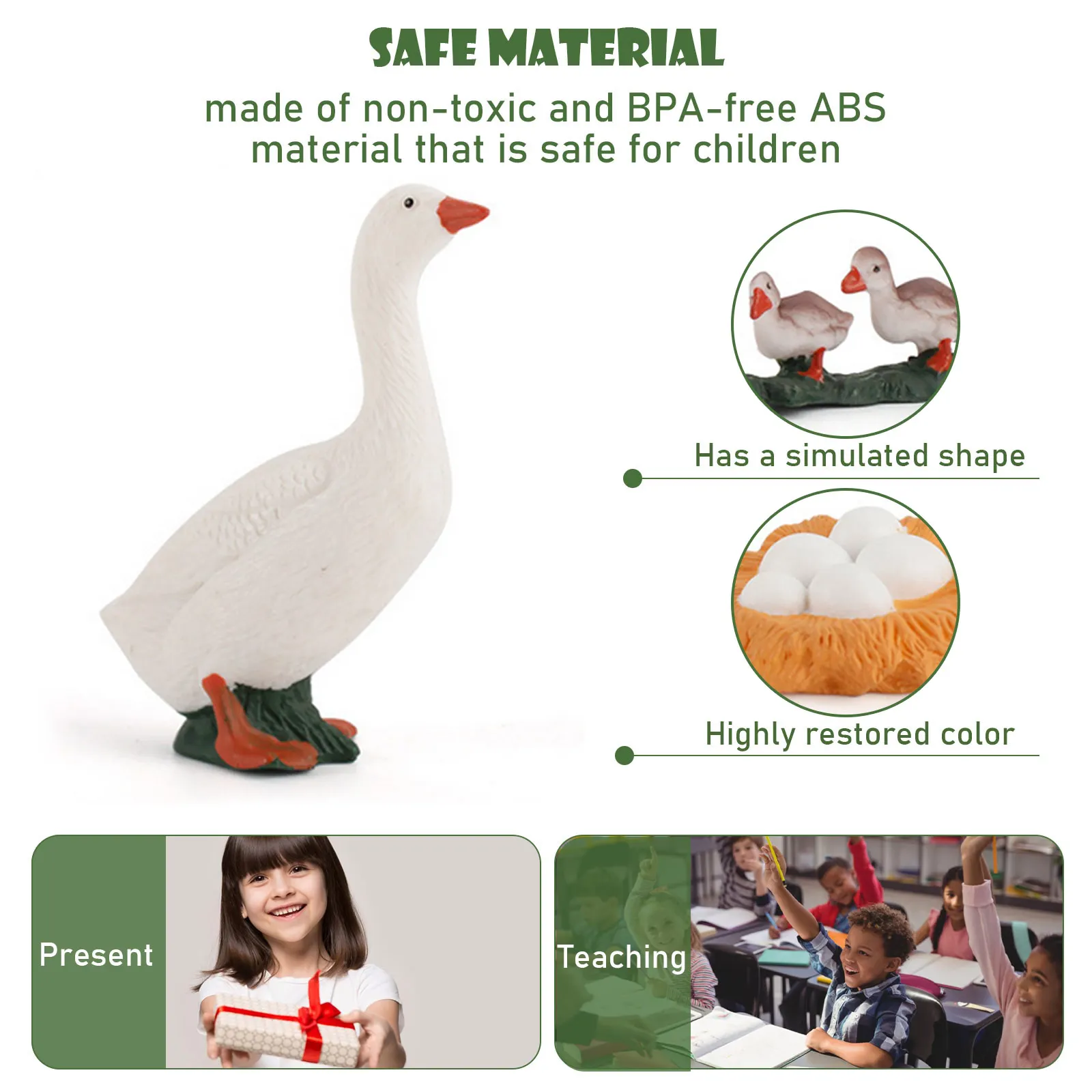 

4PCS Simulation Poultry Life Cycle Figures Growth Stage Model Toys for Kids Children Biology Educational Toy Teaching Aids