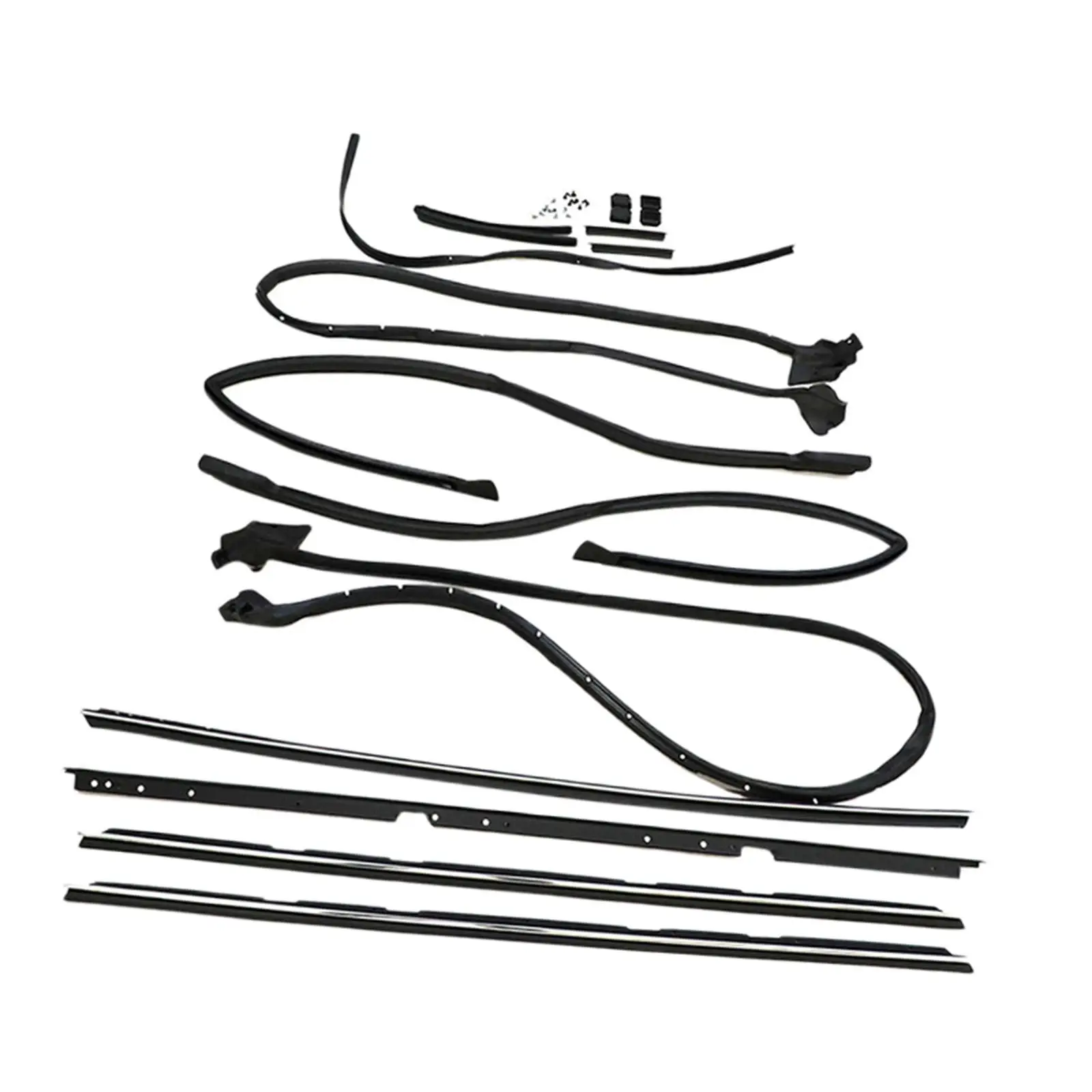 

17 Pieces Tailgate Window Rubber Trim Seal Weatherstrip Kit Replacements for GMC Caballero Car Windshield Seal Professional