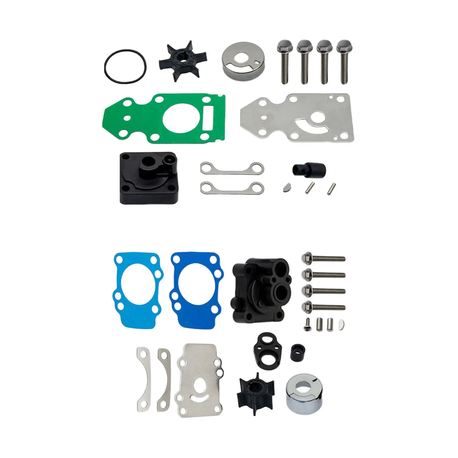 

Outboard Pump Rebuild Outboard Parts Easy Installation Professional Durable Metal for Two Stroke 15 Horsepower