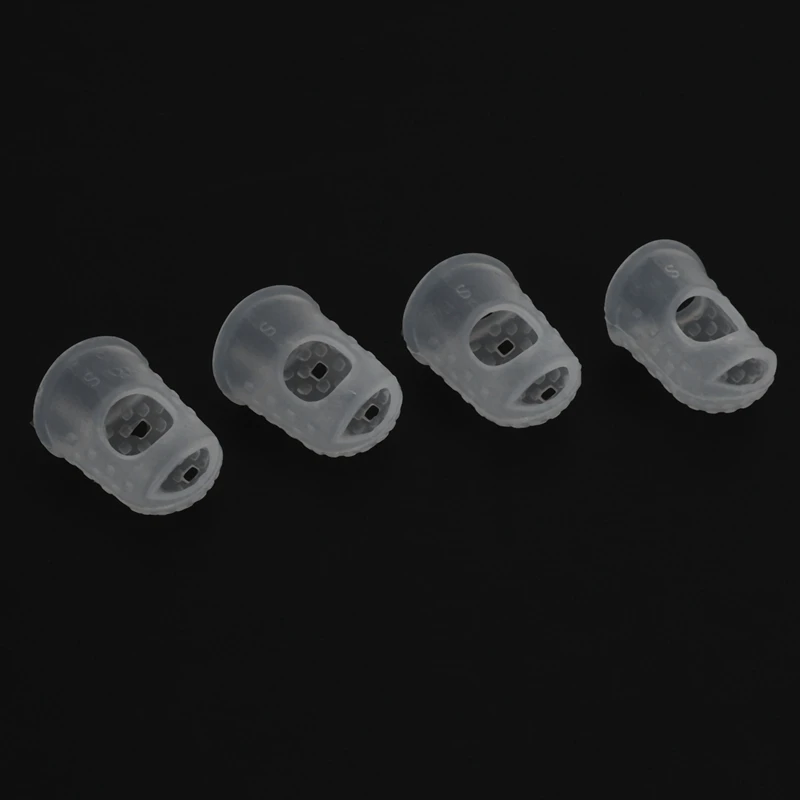 4pcs New Soft Silicone Guitar Thumb Finger Picks Protector Fingertips (Transparent S) | Parts &amp Accessories