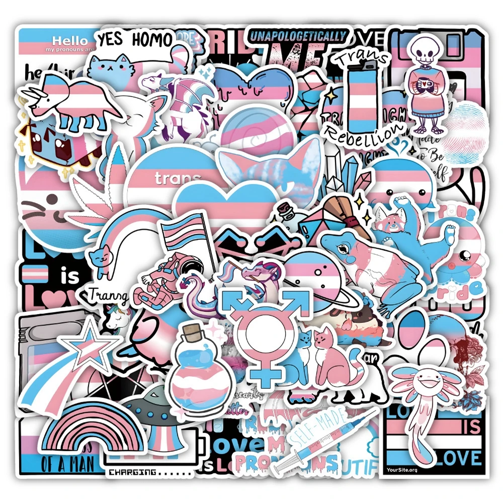 

10/30/60 шт., наклейки в виде трансгендеров, ЛГБТ