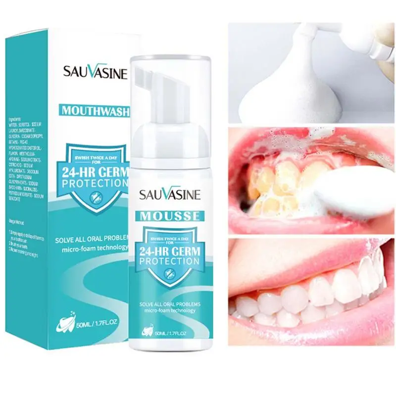 

Tooth Cleaning Foam Mousse 50ml Toothpaste Fresh Breath Tooth Stain Removal Brightening Whitening Bleaching Oral Hygiene Care