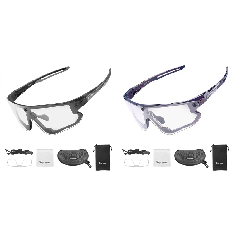 

Магнитные солнцезащитные очки с защитой UV400 WEST BIKING TR90, черные