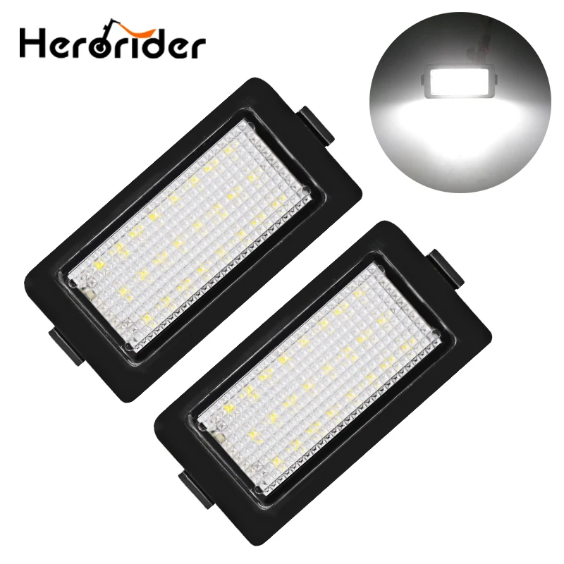 

1 Pair Error Free Led License Plate Light For BMW E38 1995-2001 White Led Lights For Car Number Plate Lamp Directly Install