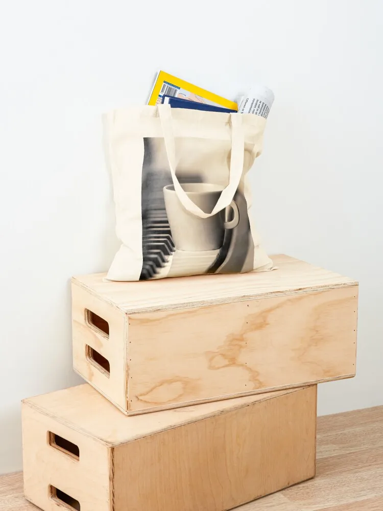 Сумка-тоут для кофе фортепиано пляжная сумка многоразовые продуктовые сумки