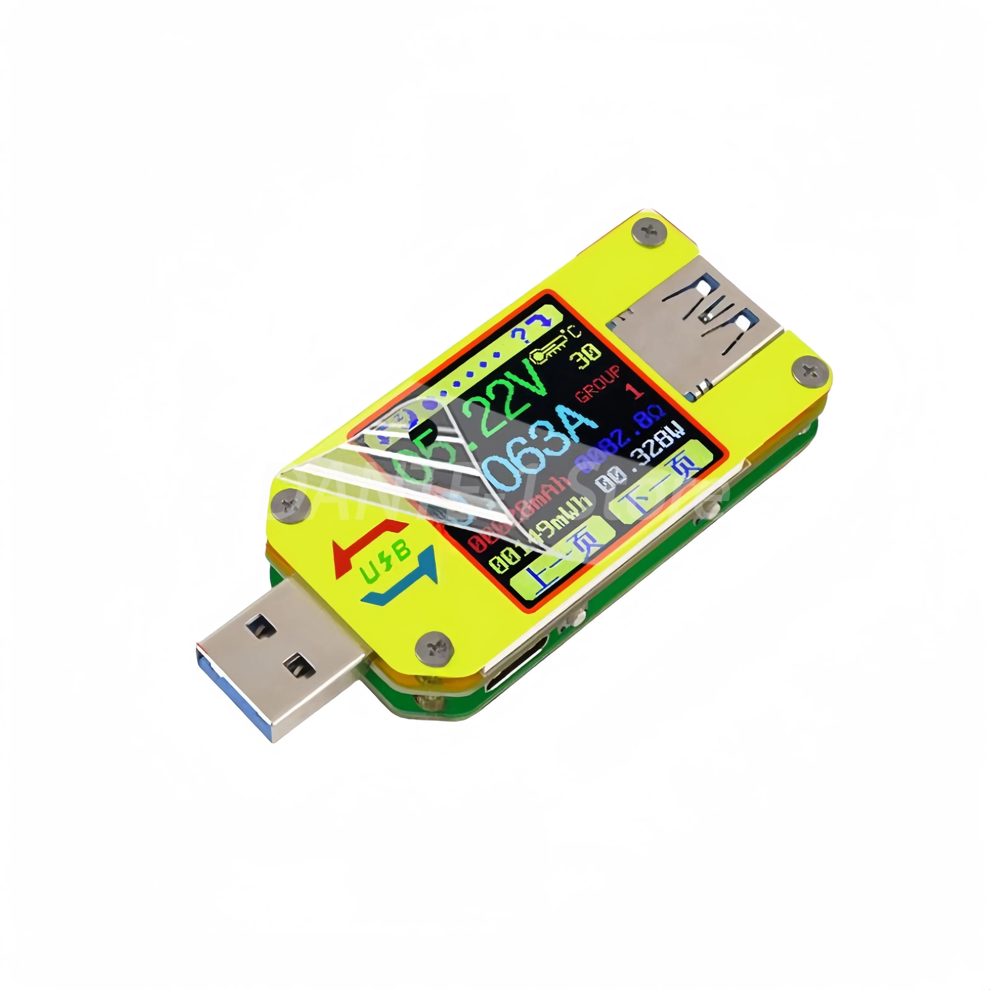 UM34C Android APP Bluetooth коммуникация USB3.0 тестер цветного экрана измерение напряжения и